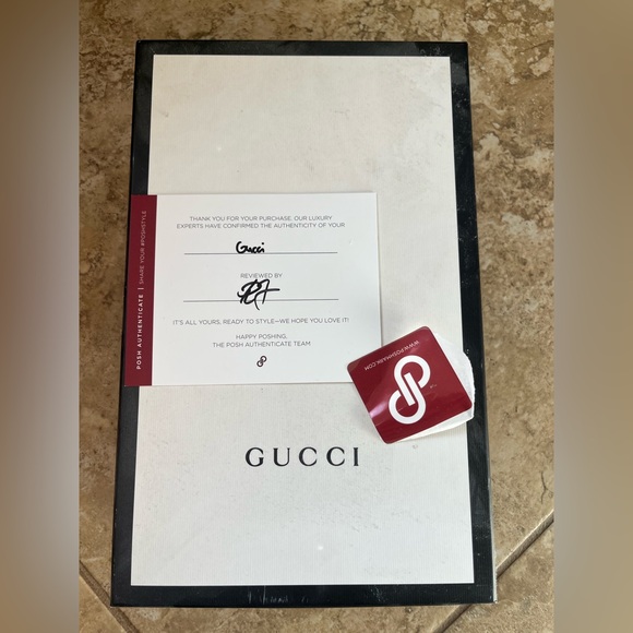 Authentic Gucci Princeton Fur slides - black leather - size 10 41 - Picture 12 of 12